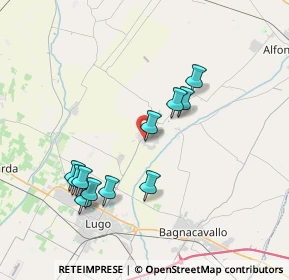 Mappa Via Walter Tobagi, 48032 Fusignano RA, Italia (3.69364)