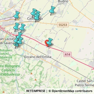 Mappa Via Grafica, 40064 Ozzano dell'Emilia BO, Italia (5.4125)