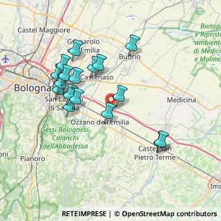 Mappa Via Grafica, 40064 Ozzano dell'Emilia BO, Italia (7.51056)