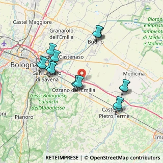 Mappa Via Grafica, 40064 Ozzano dell'Emilia BO, Italia (7.57059)