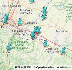 Mappa Via Grafica, 40064 Ozzano dell'Emilia BO, Italia (8.52286)