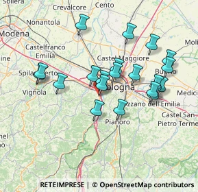 Mappa Via Michelangelo Buonarroti, 40033 Casalecchio di Reno BO, Italia (13.611)