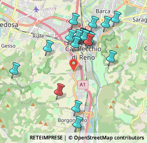 Mappa Via Michelangelo Buonarroti, 40033 Casalecchio di Reno BO, Italia (1.93)