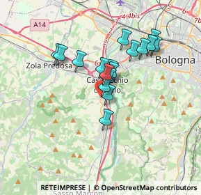 Mappa Via Michelangelo Buonarroti, 40033 Casalecchio di Reno BO, Italia (2.78765)