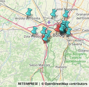 Mappa Via Michelangelo Buonarroti, 40033 Casalecchio di Reno BO, Italia (6.42263)