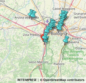 Mappa Via Michelangelo Buonarroti, 40033 Casalecchio di Reno BO, Italia (6.69)