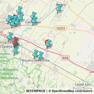 Mappa Via Marie Curie, 40064 Ozzano dell'Emilia BO, Italia (6.167)