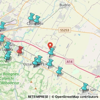 Mappa Via Marie Curie, 40064 Ozzano dell'Emilia BO, Italia (5.91467)