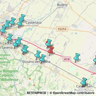 Mappa Via Marie Curie, 40064 Ozzano dell'Emilia BO, Italia (6.3345)