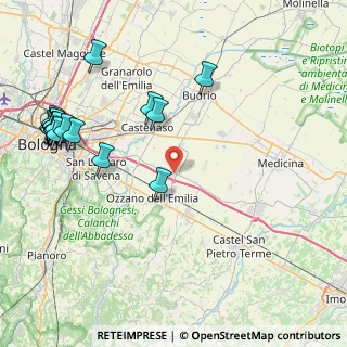 Mappa Via Marie Curie, 40064 Ozzano dell'Emilia BO, Italia (10.9935)