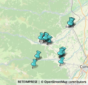 Mappa Via IV Novembre, 12025 Dronero CN, Italia (6.0975)