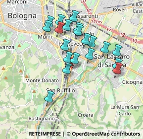 Mappa Via Pier Luigi da Palestrina, 40141 Bologna BO, Italia (1.6945)