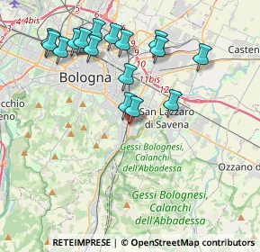 Mappa Via Pier Luigi da Palestrina, 40141 Bologna BO, Italia (4.18563)