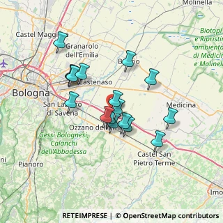 Mappa Via Giorgio Perlasca, 40064 Ozzano dell'Emilia BO, Italia (5.86882)