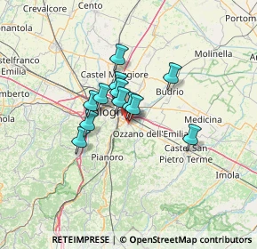 Mappa Via Risorgimento, 40068 San Lazzaro di Savena BO, Italia (8.725)