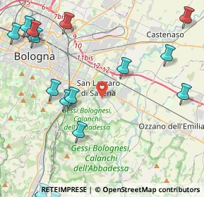 Mappa Via Risorgimento, 40068 San Lazzaro di Savena BO, Italia (6.26938)