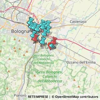 Mappa Via Risorgimento, 40068 San Lazzaro di Savena BO, Italia (3.2325)