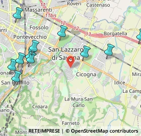 Mappa Via Risorgimento, 40068 San Lazzaro di Savena BO, Italia (2.65364)