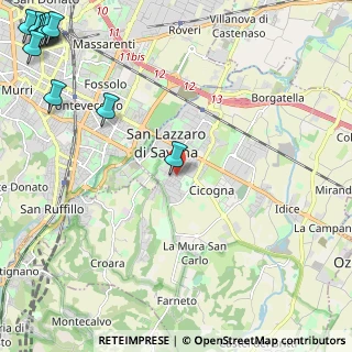 Mappa Via Risorgimento, 40068 San Lazzaro di Savena BO, Italia (3.91727)