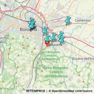 Mappa Viale Lungosavena, 40139 Bologna BO, Italia (3.4725)