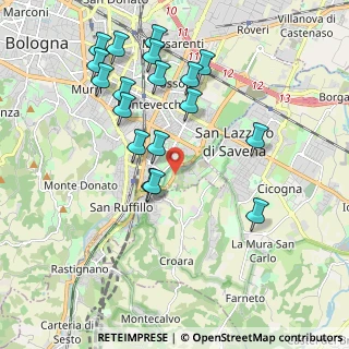 Mappa Viale Lungosavena, 40139 Bologna BO, Italia (2.08278)