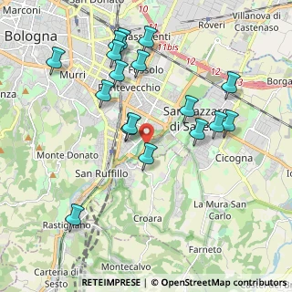 Mappa Viale Lungosavena, 40139 Bologna BO, Italia (2.08235)
