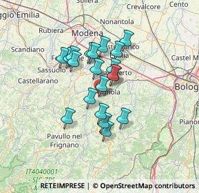 Mappa Via Circonvallazione Est, 41054 Marano sul Panaro MO, Italia (10.244)