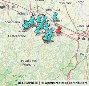 Mappa Via Circonvallazione Est, 41054 Marano sul Panaro MO, Italia (10.88375)