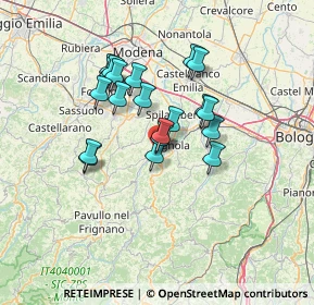 Mappa Via Circonvallazione Est, 41054 Marano sul Panaro MO, Italia (11.0805)