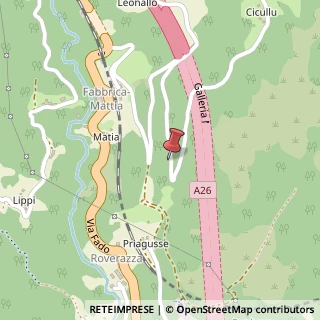 Mappa Via Fado, 93C, 16010 Mele, Genova (Liguria)