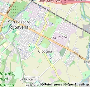 Mappa 40068 San Lazzaro di Savena BO, Italia (1.104)
