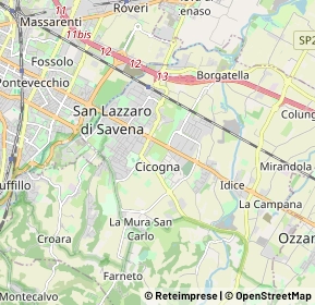 Mappa 40068 San Lazzaro di Savena BO, Italia (2.037)