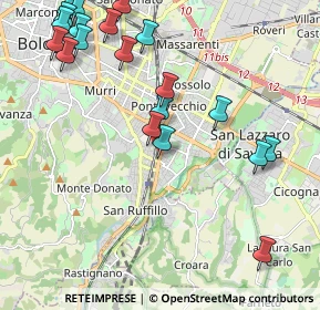 Mappa Via Marcello Benedetto, 40141 Bologna BO, Italia (2.6125)