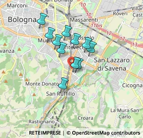 Mappa Via Marcello Benedetto, 40141 Bologna BO, Italia (1.28273)
