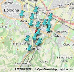 Mappa Via Marcello Benedetto, 40141 Bologna BO, Italia (1.32353)