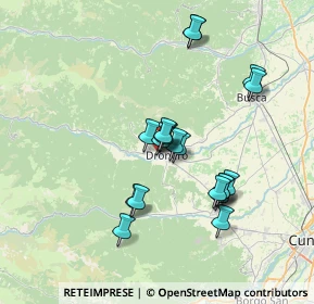 Mappa Via Roccabruna, 12025 Dronero CN, Italia (6.2865)