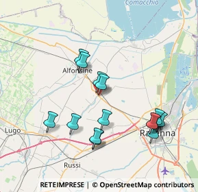 Mappa Via Reale Abbandonata, 48123 Mezzano RA, Italia (7.44571)