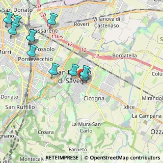 Mappa Via Carlo Jussi, 40060 San Lazzaro di Savena BO, Italia (2.67455)