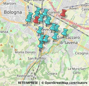 Mappa Via Titta Ruffo, 40141 Bologna BO, Italia (1.515)