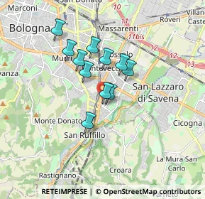 Mappa Via Titta Ruffo, 40141 Bologna BO, Italia (1.29091)