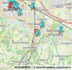 Mappa Via Titta Ruffo, 40141 Bologna BO, Italia (2.97)