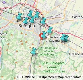Mappa Via Titta Ruffo, 40141 Bologna BO, Italia (3.66846)