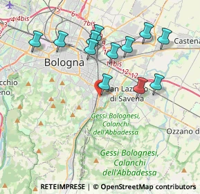 Mappa Via Titta Ruffo, 40141 Bologna BO, Italia (3.88167)