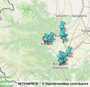 Mappa Via della Repubblica, 12025 Dronero CN, Italia (12.14545)