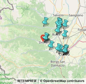 Mappa Via della Repubblica, 12025 Dronero CN, Italia (12.598)