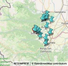 Mappa Via della Repubblica, 12025 Dronero CN, Italia (11.047)