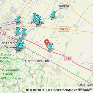 Mappa Via dell' Artigianato, 40064 Ozzano dell'Emilia BO, Italia (4.96333)