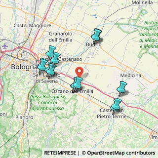 Mappa Via dell' Artigianato, 40064 Ozzano dell'Emilia BO, Italia (7.54647)
