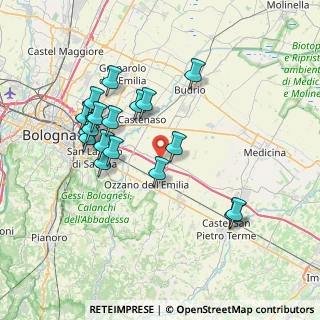 Mappa Via dell' Artigianato, 40064 Ozzano dell'Emilia BO, Italia (7.235)