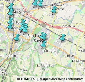 Mappa Via Firenze, 40068 San Lazzaro di Savena BO, Italia (2.29529)